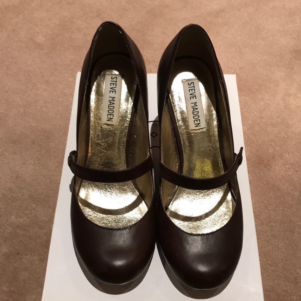 Steve Madden Loucee brown leather